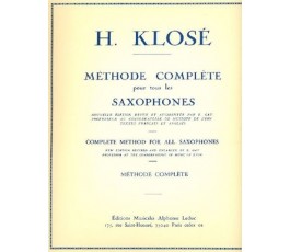 KLOSÉ H. MÉTHODE COMPLÈTE...
