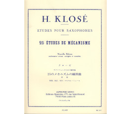 KLOSE H. 25 ETUDES DE...